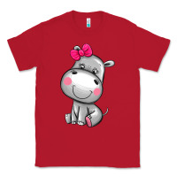 Red cute hippopotamus Classic Tee - AdoDesignShop