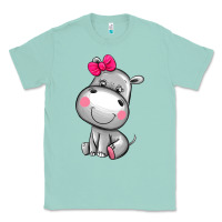 Seafoam cute hippopotamus Classic Tee - AdoDesignShop