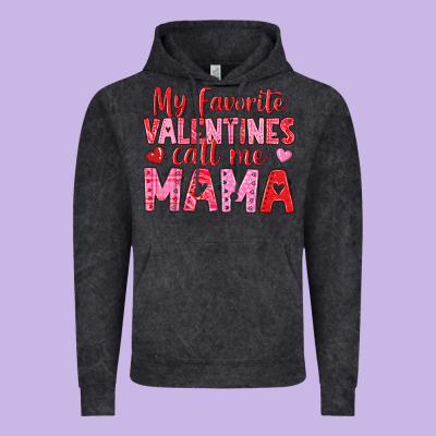 Vintage Hoodie my favorite valentines call me mama