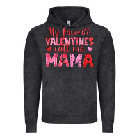 Vintage Black my favorite valentines call me mama Vintage Hoodie - texasbilliewilder