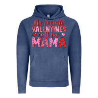 Vintage Denim my favorite valentines call me mama Vintage Hoodie - texasbilliewilder