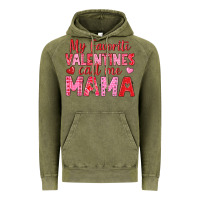 Vintage Olive my favorite valentines call me mama Vintage Hoodie - texasbilliewilder
