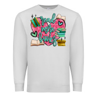 Dove Grey read more books Premium Sweatshirt - MaliasSmallBusiness