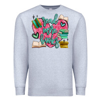 Heather Grey read more books Premium Sweatshirt - MaliasSmallBusiness