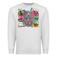 Oatmeal Heather read more books Premium Sweatshirt - MaliasSmallBusiness