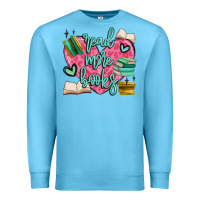 Ocean Blue read more books Premium Sweatshirt - MaliasSmallBusiness