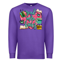 Purple read more books Premium Sweatshirt - MaliasSmallBusiness