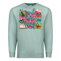 Seafoam read more books Premium Sweatshirt - MaliasSmallBusiness
