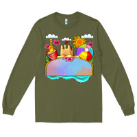 Army Green custom name summer beach toys Long Sleeve Tee - JahusDesignShop