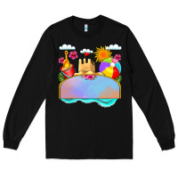 Black custom name summer beach toys Long Sleeve Tee - JahusDesignShop