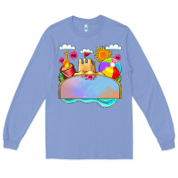 Colony Blue custom name summer beach toys Long Sleeve Tee - JahusDesignShop