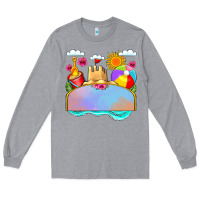 Heather Grey custom name summer beach toys Long Sleeve Tee - JahusDesignShop