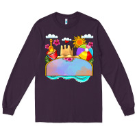 Plum custom name summer beach toys Long Sleeve Tee - JahusDesignShop