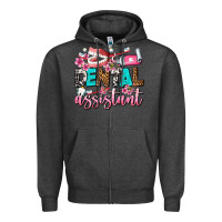 Charcoal Heather dental assistant Zipper Hoodie - AdoDesignShop