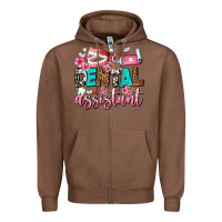 Chestnut dental assistant Zipper Hoodie - AdoDesignShop