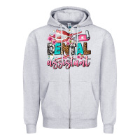 Heather Grey dental assistant Zipper Hoodie - AdoDesignShop