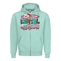 Seafoam dental assistant Zipper Hoodie - AdoDesignShop