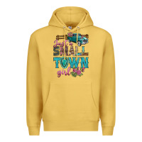 Antique Gold Just A Small Town Girl With Truck Premium Hoodie - BundleAndBundleShop