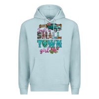 Blue Mist Just A Small Town Girl With Truck Premium Hoodie - BundleAndBundleShop