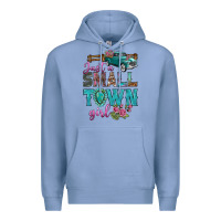 Colony Blue Just A Small Town Girl With Truck Premium Hoodie - BundleAndBundleShop
