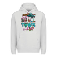 Dove Grey Just A Small Town Girl With Truck Premium Hoodie - BundleAndBundleShop