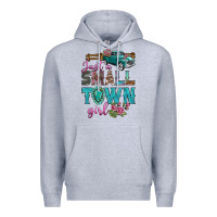 Heather Grey Just A Small Town Girl With Truck Premium Hoodie - BundleAndBundleShop