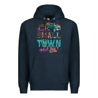 Navy Just A Small Town Girl With Truck Premium Hoodie - BundleAndBundleShop