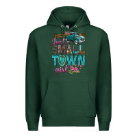 Sports Green Just A Small Town Girl With Truck Premium Hoodie - BundleAndBundleShop