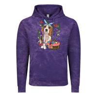 Cloud Purple Easter Beagle Vintage Hoodie - RanaPortraitStore
