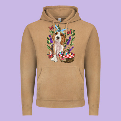 Vintage Hoodie Easter Beagle