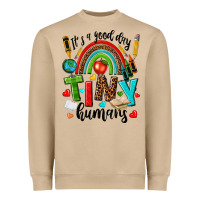 Mushroom it s a good day tiny humans Heavyweight Sweatshirt - texasbilliewilder