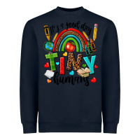 Navy it s a good day tiny humans Heavyweight Sweatshirt - texasbilliewilder