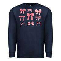 Navy pink ribbons Premium Sweatshirt - MaliasSmallBusiness