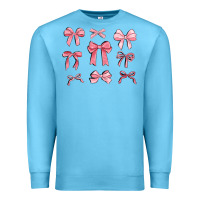 Ocean Blue pink ribbons Premium Sweatshirt - MaliasSmallBusiness