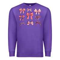 Purple pink ribbons Premium Sweatshirt - MaliasSmallBusiness