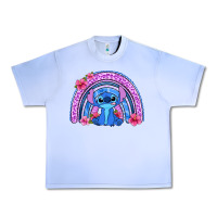 Grape Ice stitch rainbow Urban Heavy Tee - Zillion Design Studio