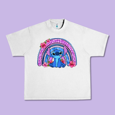 Stitch Rainbow Urban Heavy Tee Designed By Zillion Design Studio