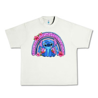 Pistachio stitch rainbow Urban Heavy Tee - Zillion Design Studio