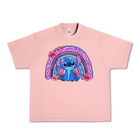 Salmon stitch rainbow Urban Heavy Tee - Zillion Design Studio