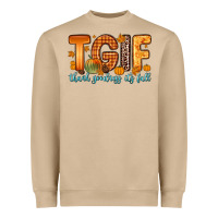 Mushroom tgif thank goodness it s fall Heavyweight Sweatshirt - Zillion Design Studio
