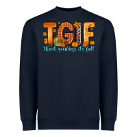 Navy tgif thank goodness it s fall Heavyweight Sweatshirt - Zillion Design Studio