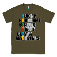 Army Green father words Classic Tee - AdoDesignShop