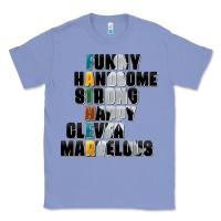 Colony Blue father words Classic Tee - AdoDesignShop