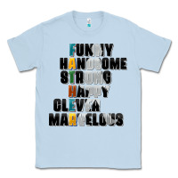 Dusty Blue father words Classic Tee - AdoDesignShop