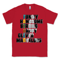 Red father words Classic Tee - AdoDesignShop