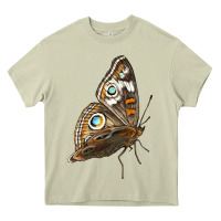 Mossy Flying Common Buckeye Butterfly Heavy Core Tee - LillyAllenDesigns