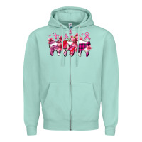 Seafoam cancer ribbon with teeth Zipper Hoodie - AdoDesignShop