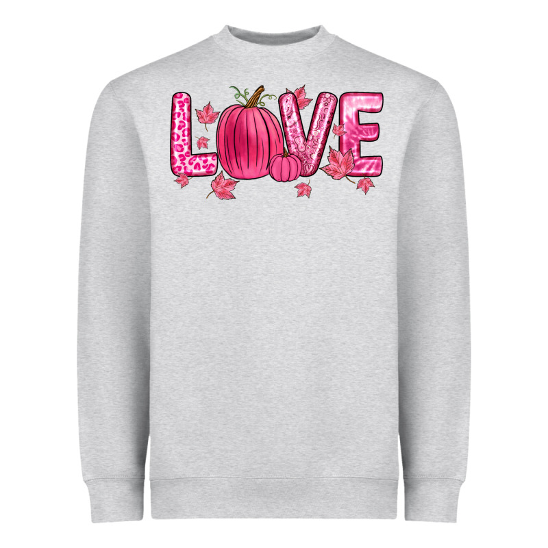 Love Breast Cancer Heavyweight Sweatshirt by Zillion Design Studio | Teevron