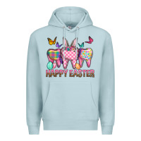 Blue Mist Happy Easter Dental And Egg Premium Hoodie - BundleAndBundleShop