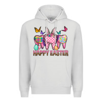 Dove Grey Happy Easter Dental And Egg Premium Hoodie - BundleAndBundleShop